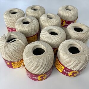 Vintage South Maid 100% Mercerized Cotton Crochet Thread - Partially Used